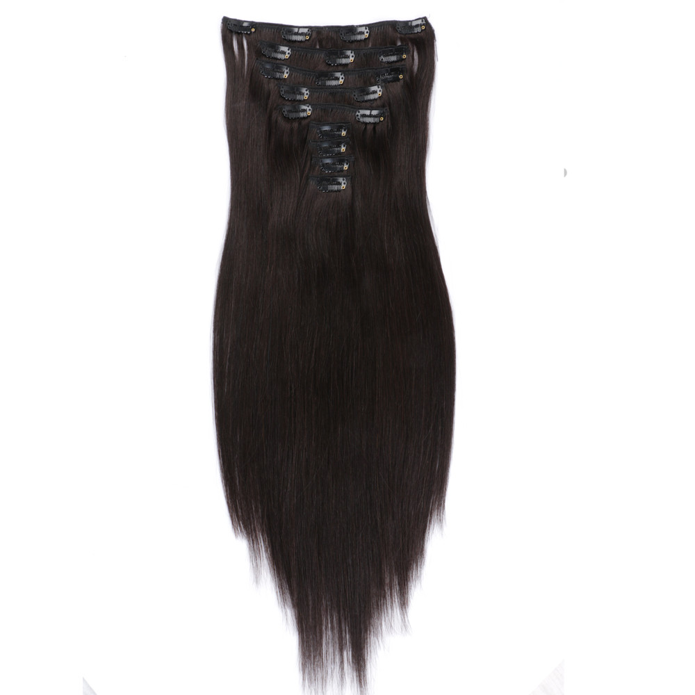 Clip in 100 human hair extensions real hair SJ00138